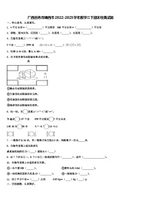 广西百色市靖西市2022-2023学年数学三下期末经典试题含解析