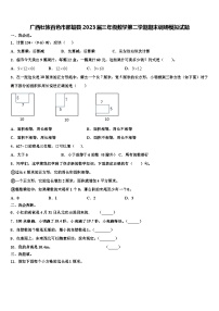 广西壮族百色市那坡县2023届三年级数学第二学期期末调研模拟试题含解析