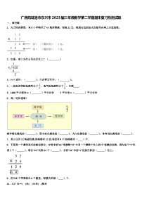 广西防城港市东兴市2023届三年级数学第二学期期末复习检测试题含解析