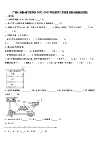 广西壮族柳州市城中区2022-2023学年数学三下期末质量检测模拟试题含解析