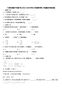 广西壮族南宁市邕宁区2022-2023学年三年级数学第二学期期末检测试题含解析