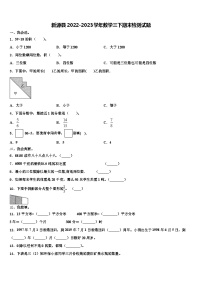 新源县2022-2023学年数学三下期末检测试题含解析