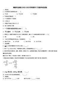 朝阳市龙城区2022-2023学年数学三下期末考试试题含解析