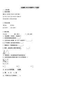 汉源县2023年数学三下期末含解析