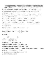 江苏省南京市琅琊路小学明发滨江分校2023年数学三下期末达标检测试题含解析