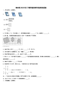 明水县2023年三下数学期末教学质量检测试题含解析