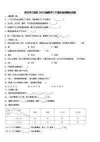 武汉市江夏区2023届数学三下期末监测模拟试题含解析