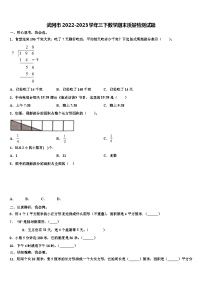 武冈市2022-2023学年三下数学期末质量检测试题含解析