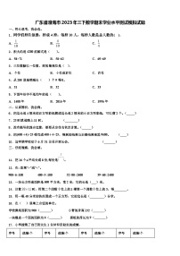 广东省澄海市2023年三下数学期末学业水平测试模拟试题含解析