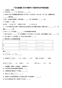 广东汕尾城区2023年数学三下期末学业水平测试试题含解析