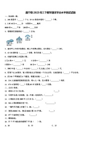 昌宁县2023年三下数学期末学业水平测试试题含解析