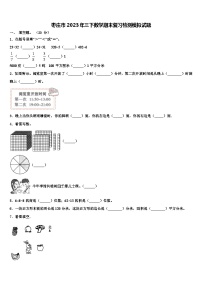 枣庄市2023年三下数学期末复习检测模拟试题含解析