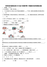 沧州市孟村回族自治县2023届三年级数学第二学期期末质量检测模拟试题含解析