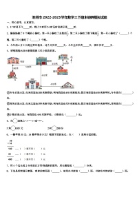 池州市2022-2023学年数学三下期末调研模拟试题含解析