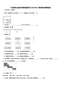 江苏省连云港市苏州外国语学校2023年三下数学期末调研试题含解析