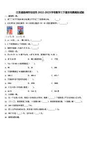 江苏省扬州市仪征市2022-2023学年数学三下期末经典模拟试题含解析