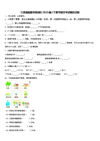 江西省南昌市西湖区2023届三下数学期末考试模拟试题含解析