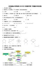 河北省衡水市阜城县2023年三年级数学第二学期期末考试试题含解析