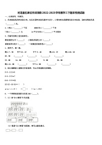 河北省石家庄市深泽县2022-2023学年数学三下期末检测试题含解析