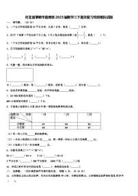 河北省邯郸市临漳县2023届数学三下期末复习检测模拟试题含解析