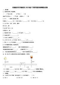 河南省开封市顺河区2023届三下数学期末调研模拟试题含解析