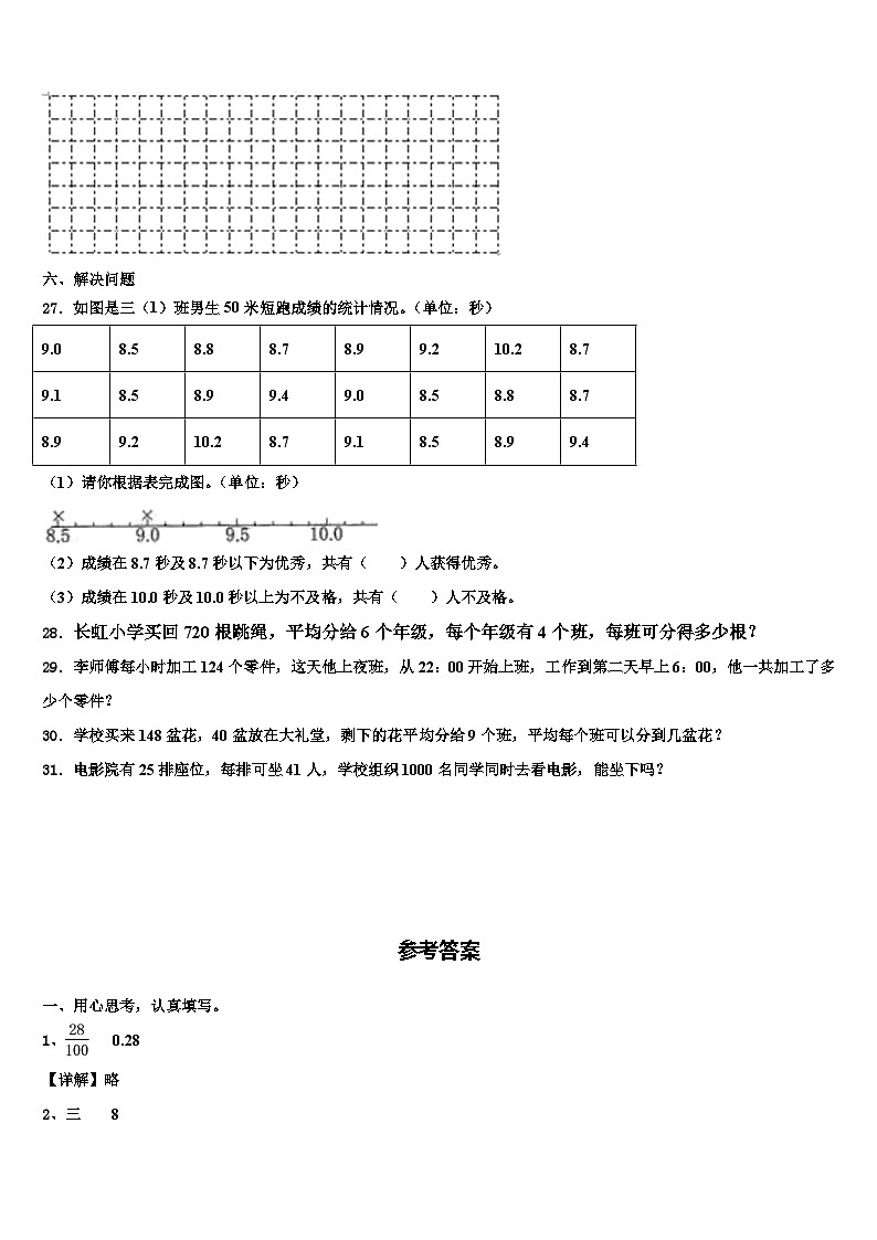 河南省洛阳市廛河回族区2022-2023学年数学三下期末学业质量监测模拟试题含解析第3页