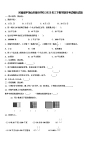 河南省平顶山市部分学校2023年三下数学期末考试模拟试题含解析