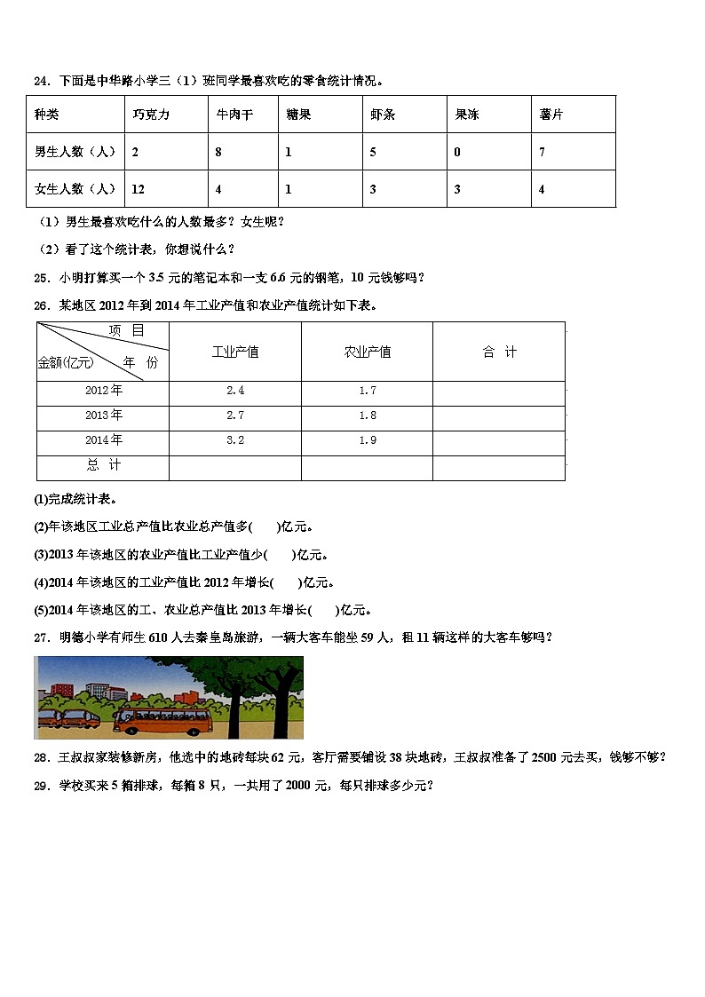 河南省商丘市虞城县2023年数学三下期末质量跟踪监视模拟试题含解析03