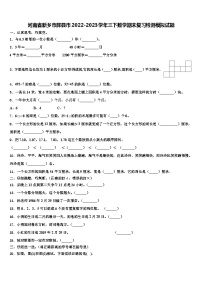 河南省新乡市辉县市2022-2023学年三下数学期末复习检测模拟试题含解析