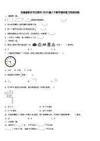 河南省新乡市卫辉市2023届三下数学期末复习检测试题含解析