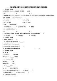 河南省许昌长葛市2023届数学三下期末教学质量检测模拟试题含解析