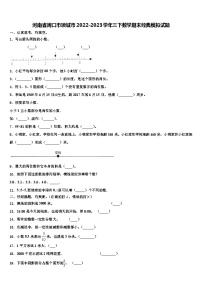 河南省周口市项城市2022-2023学年三下数学期末经典模拟试题含解析