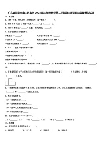 广东省深圳市南山区监测2023届三年级数学第二学期期末质量跟踪监视模拟试题含解析