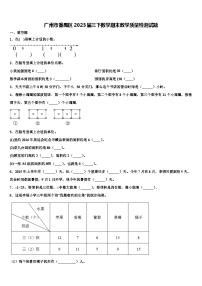 广州市番禺区2023届三下数学期末教学质量检测试题含解析