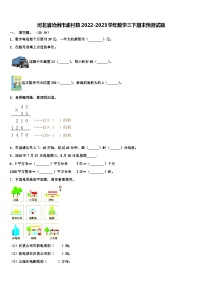 河北省沧州市孟村县2022-2023学年数学三下期末预测试题含解析