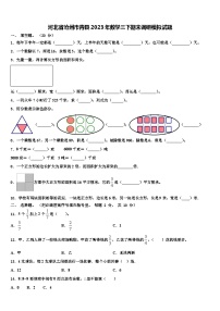 河北省沧州市青县2023年数学三下期末调研模拟试题含解析