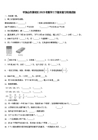 平顶山市湛河区2023年数学三下期末复习检测试题含解析