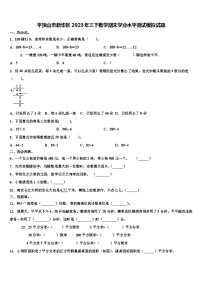 平顶山市新华区2023年三下数学期末学业水平测试模拟试题含解析