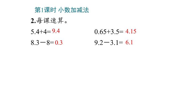 6 小数的加法和减法课件PPT04