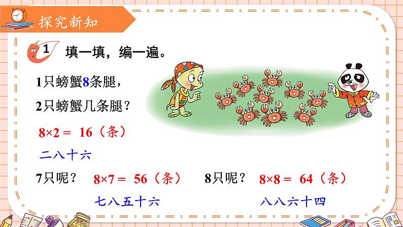 西南2数上 三 表内乘法（二）2. 8,9的乘法口诀 PPT课件+教案03