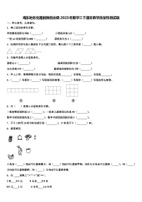 海东地区化隆回族自治县2023年数学三下期末教学质量检测试题含解析