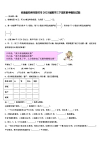 河南省郑州市登封市2023届数学三下期末联考模拟试题含解析