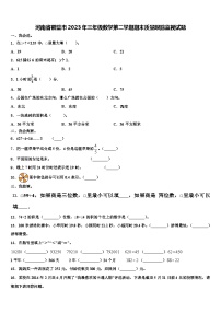 河南省鹤壁市2023年三年级数学第二学期期末质量跟踪监视试题含解析