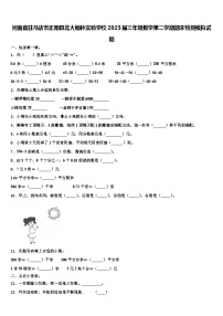 河南省驻马店市正阳县北大翰林实验学校2023届三年级数学第二学期期末检测模拟试题含解析