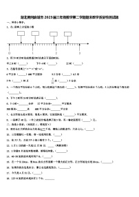 湖北黄冈麻城市2023届三年级数学第二学期期末教学质量检测试题含解析