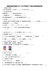 湖南省常德市桃源县2022-2023学年数学三下期末达标检测模拟试题含解析