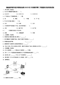 湖南省邵阳市城步苗族自治县2023年三年级数学第二学期期末质量检测试题含解析