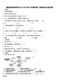 湖南省邵阳市新邵县2022-2023学年三年级数学第二学期期末综合测试试题含解析