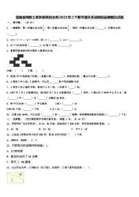 湖南省湘西土家族苗族自治州2023年三下数学期末质量跟踪监视模拟试题含解析