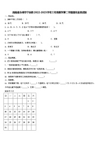 湖南省永州市宁远县2022-2023学年三年级数学第二学期期末监测试题含解析